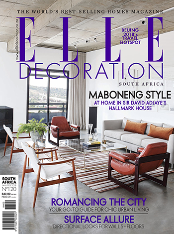 Elle Deco SA Jan Feb 2018 Ormonde House Cover