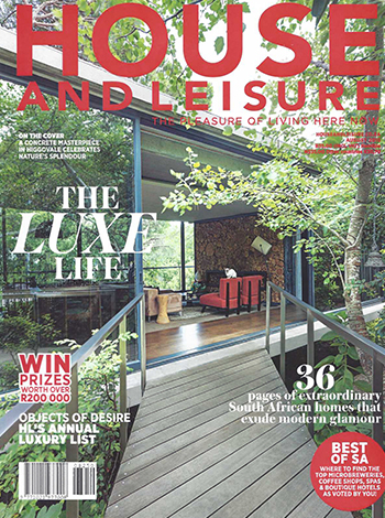 House and Leisure August 2015 Solette Constantia Staart Farm Cover