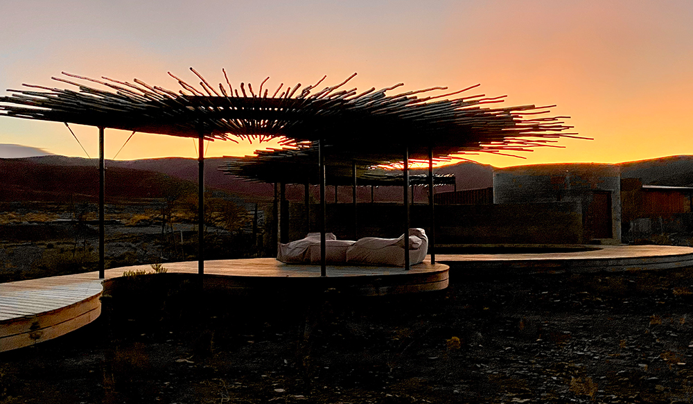 Sunset in the Karoo. Perfect Hideaways, De Kruis, Tankwa Karoo, Northern Cape, South Africa.